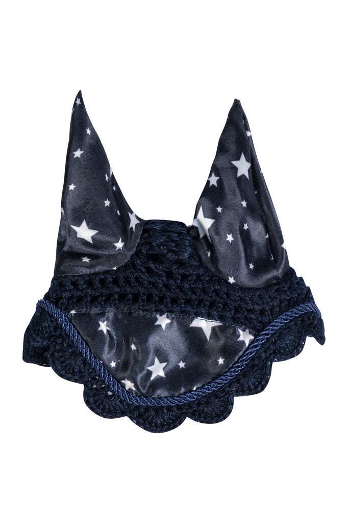 Hobby Horsing - Fliegenhaube Navy mit Sternenmuster