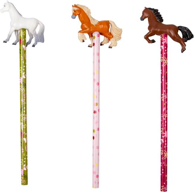 Pferde- Bleistift mit Topper