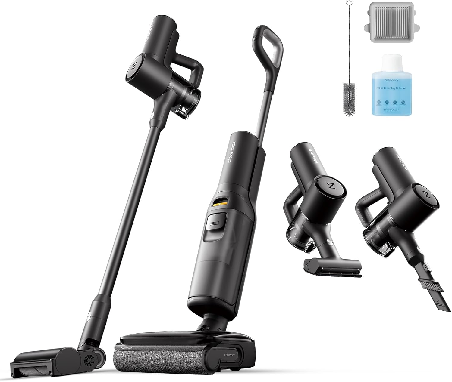 Roborock F25 Combo Wet Dry Vacuum Cleaner 20000Pa Suction 5-in-1 Pet Hair Hard Floors Self Cleaning Battery Cordless
