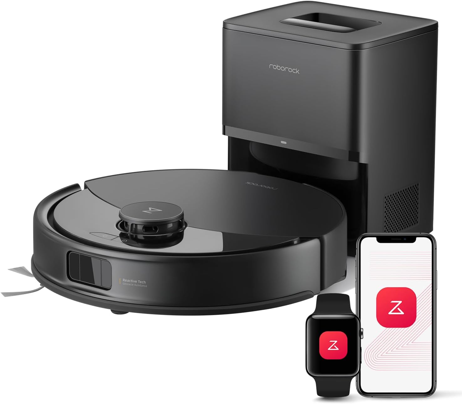 Roborock Q10 X5+ Robot Vacuum Cleaner Auto Emptying Station 10000Pa Suction Mop PreciSense LiDAR Navigation Black