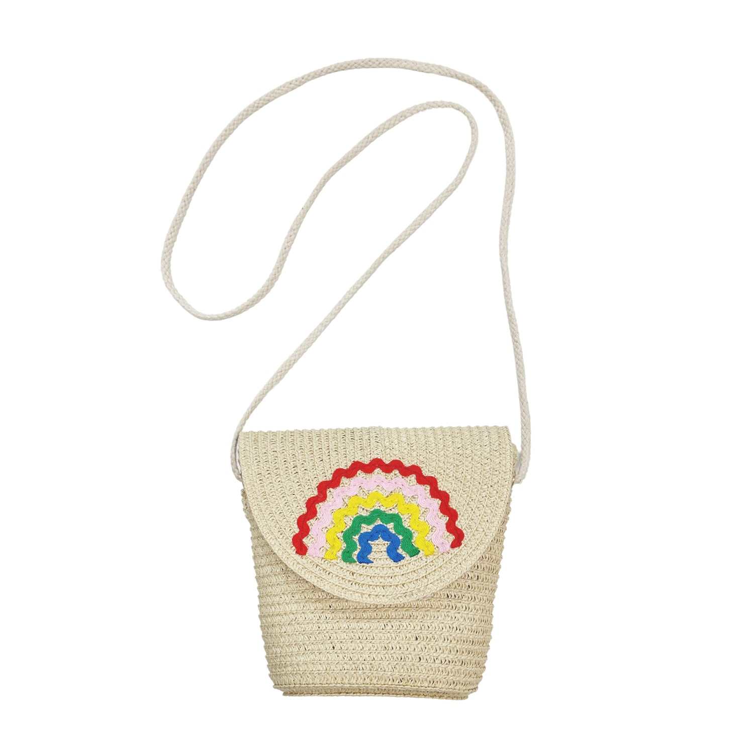 Ric Rac Regenbogen Korbtasche