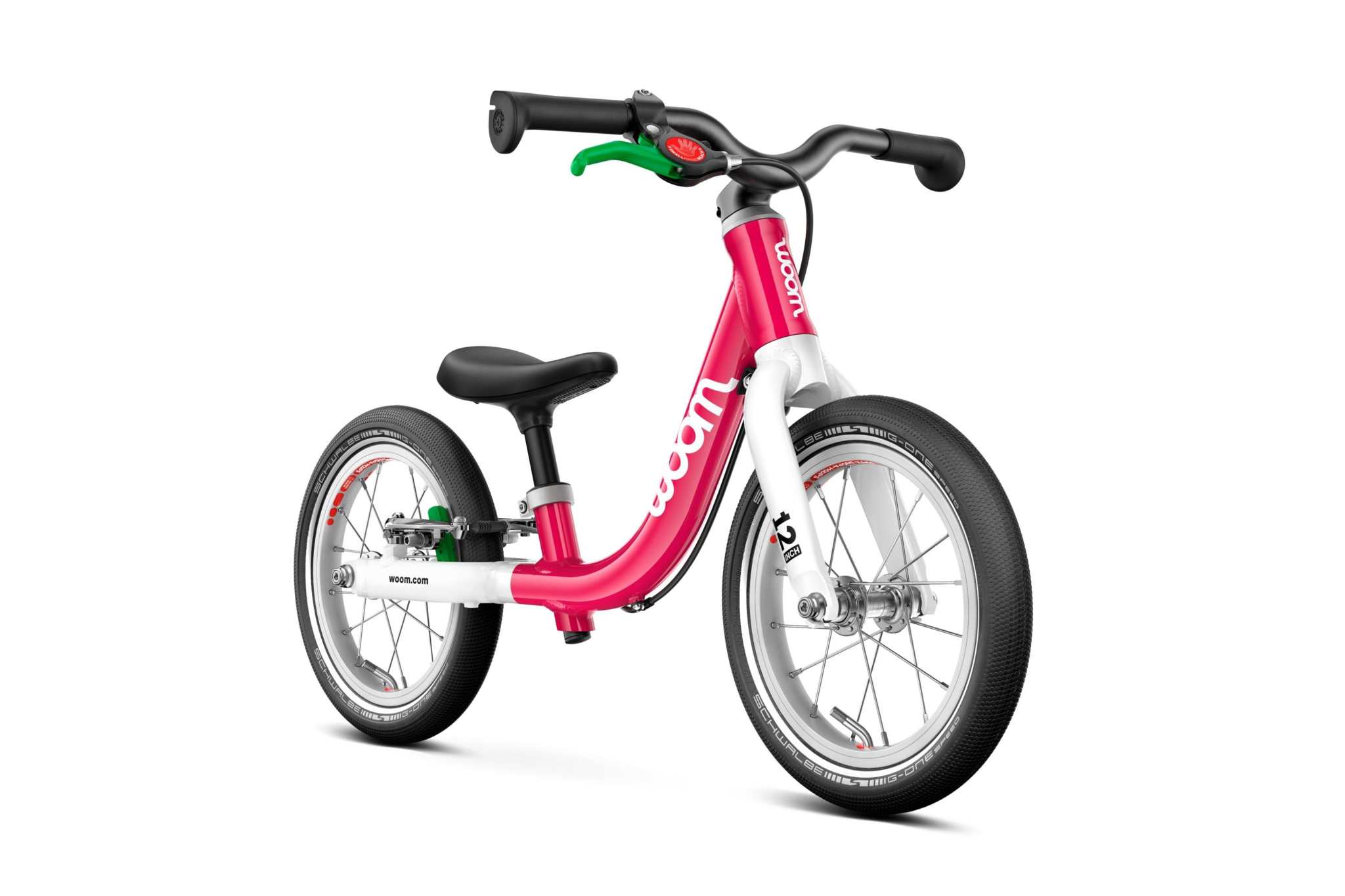 woom GO 1 Laufrad hot pink
